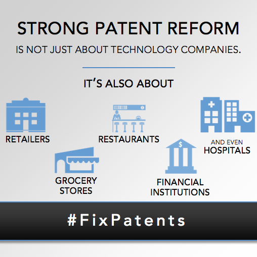Strong Patent Reform is not just about technology companies